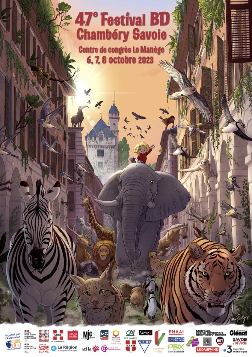 Affiche festival BD Chambéry 2023